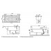 Ванна квариловая Villeroy&Boch Oberon 170x75, с ножками, без отв перелива, белая, UBQ170OBE2V-01