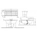 Ванна квариловая Villeroy&Boch Squaro Edge 12 170x75 UBQ170SQE2DV-01 с ножками