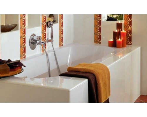 Ванна квариловая Villeroy&Boch Oberon 180x80, с ножками, без отв перелива, белая, UBQ180OBE2V-01