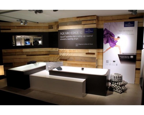 Ванна квариловая Villeroy&Boch Squaro Edge 12 180x80 UBQ180SQE2DV-01 с ножками