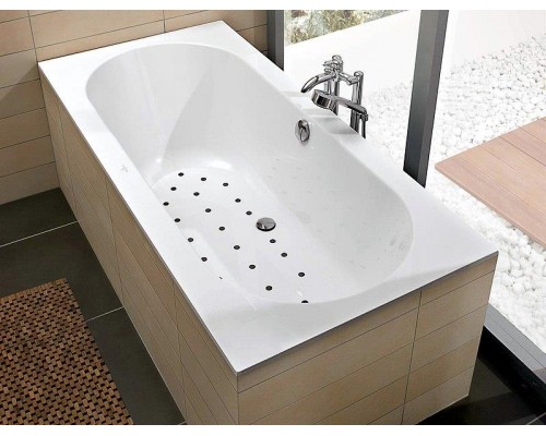 Ванна квариловая Villeroy&Boch Oberon 190x90, с ножками, белая, UBQ199OBE2V-01