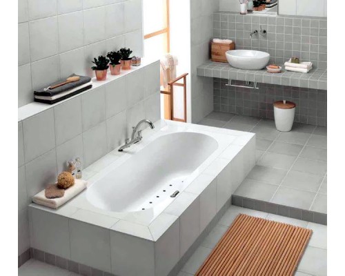 Ванна квариловая Villeroy&Boch Oberon 190x90, с ножками, белая, UBQ199OBE2V-01