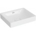 VITRA 7534B003-0673 Раковина-чаша Metropole, прямоуг 50 см, c переливом, цвет белый. Нажимной керамический донный клапан в комплекте