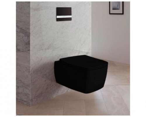Унитаз подвесной Vitra Metropole 7672B083-0101 черный матовый безободковый, без сиденья