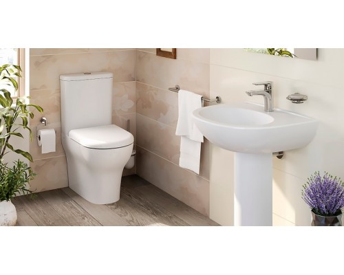 Унитаз-компакт VitrA Zentrum 9012B003-7202 крышка, безободковый, пристенный