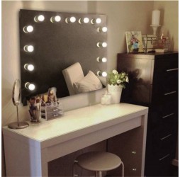 Зеркало с подсветкой КОНТИНЕНТ Гримерное Антураж                   (13 ламп) 900х700 ЗГП06