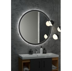 Зеркало с подсветкой КОНТИНЕНТ Planet Black LED D 800 ЗЛП684