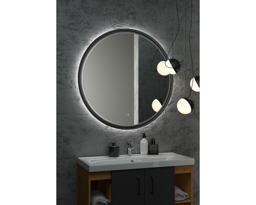 Зеркало с подсветкой КОНТИНЕНТ Planet Black LED D 1000 ЗЛП683