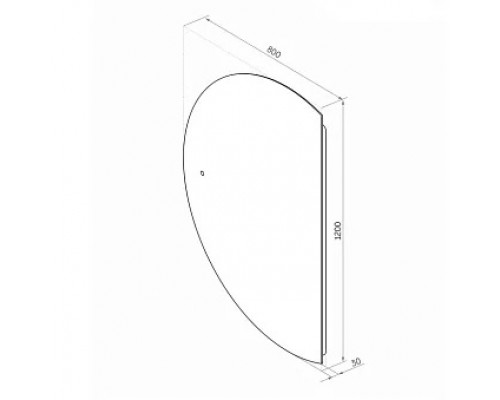 Зеркало с подсветкой КОНТИНЕНТ Jill LED 800х1200 ЗЛП3537