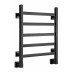 Водяной полотенцесушитель Ростела Экспи Квадро V 30 черный нижн.подв.1/2" 500х600/5