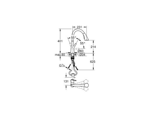 Смеситель для кухонной мойки Grohe Zedra New 32294002
