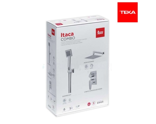 Душевая система скрытого монтажа Teka Itaca 671720220 комплект верхний душ 250*250,. гарнитур SOLLER 790056500