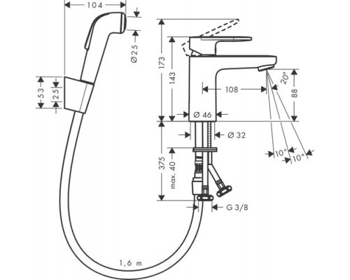 Смеситель Hansgrohe Vernis Blend 71215000