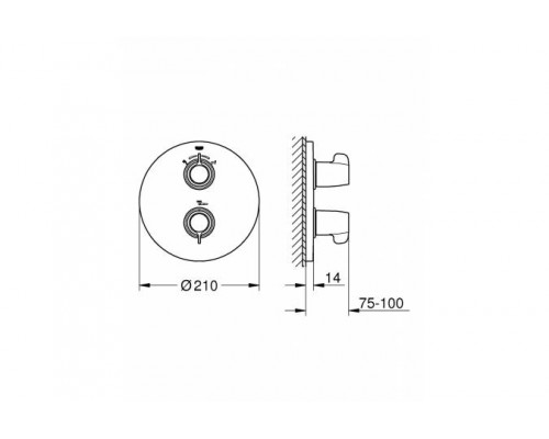 Термостат для ванны скрытого монтажа Grohe Grohtherm Special 29095000