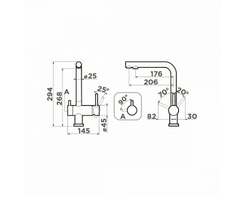 Смеситель Omoikiri Nagano-BL 4994047