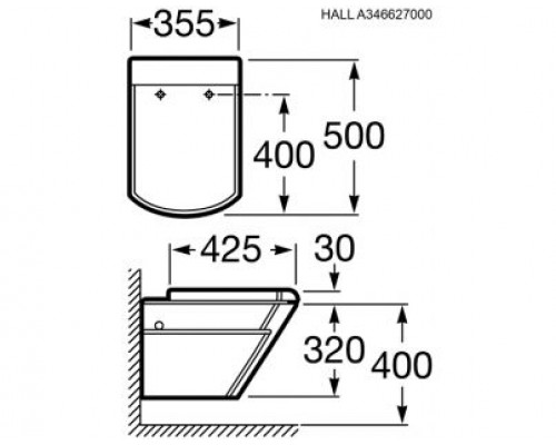 Сиденье с крышкой для унитаза Roca Hall 801620004