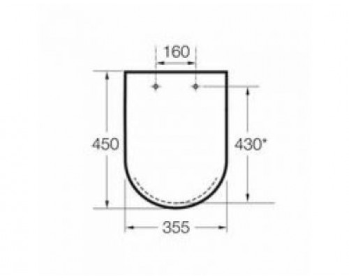 Сидение с крышкой для унитаза Roca Meridian Compact Slim Soft Close 8012B2002 (под укороченный унит)
